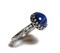 10mm Lab Created Blue Star Sapphire 925 Antique Sterling Silver Ring by Salish Sea Inspirations product 3